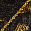 10K Gold Chain | 5mm chain Rope Diamond Cut