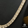 Chaîne à Diamants en Or 10K | Chaîne 6.5mm Square Tennis Emerald Cut 22’’ / Or Jaune