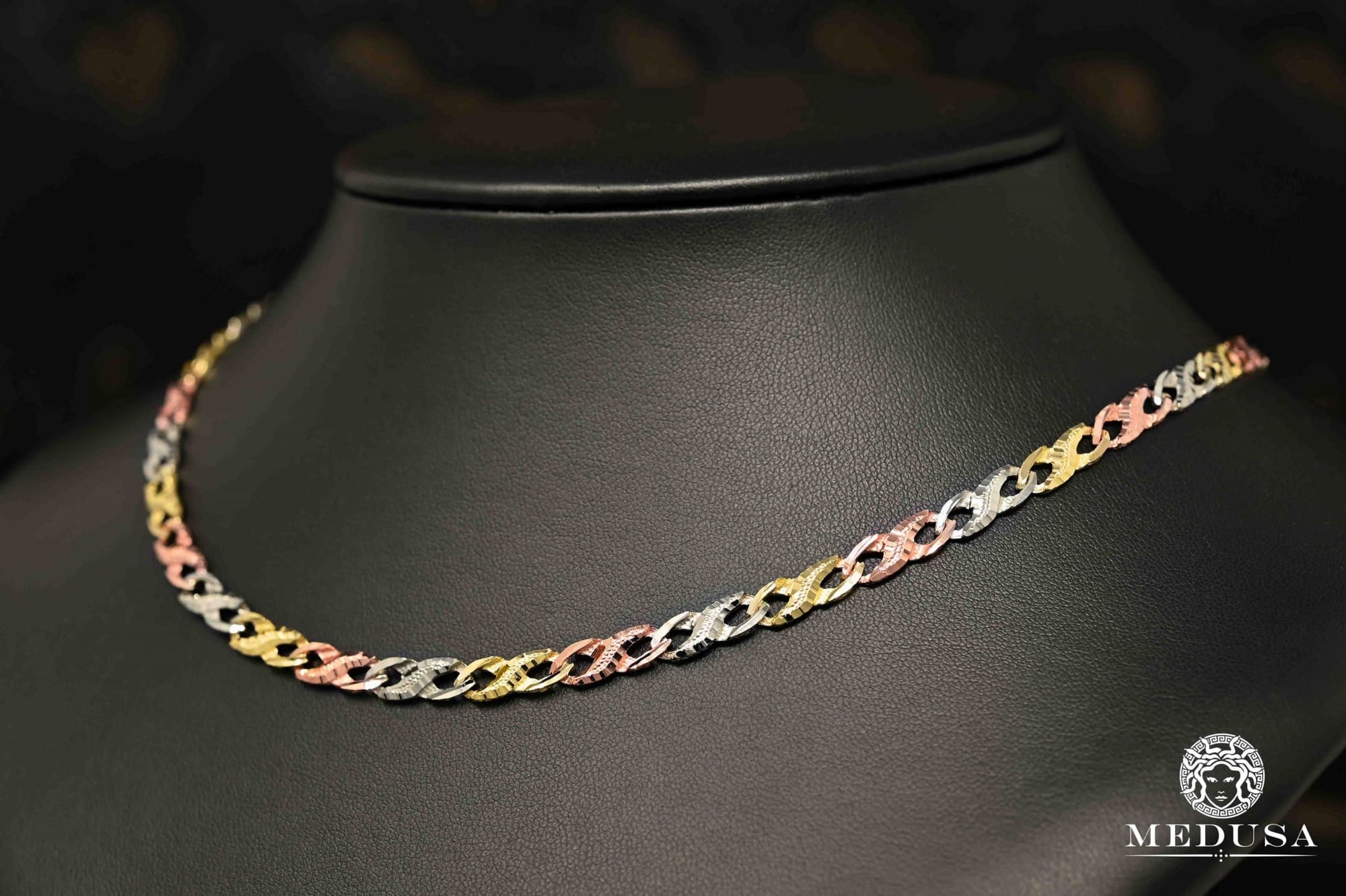 10K Gold Necklace | Women's Necklace 6mm Boundless 3 Tones