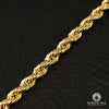 10K Gold Bracelet | Men&#39;s Bracelet 6mm Bracelet Rope Diamond Cut