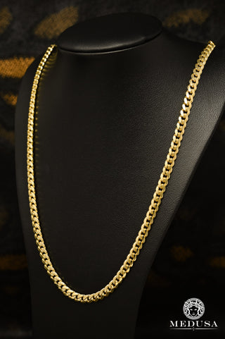 6mm Cuban Link Solid - 18'' / Or Jaune