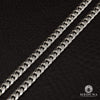 10K Gold Chain | Chain 6mm Cuban Link Solid White Gold