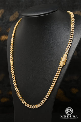 6mm Cuban Solid Diamond  - 20'' / Yellow Gold