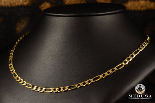 6mm Solid Figaro  - 18'' / Yellow Gold