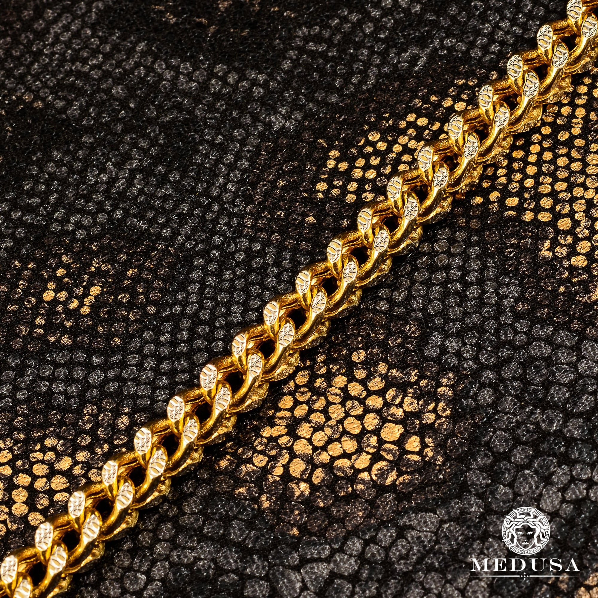 Chaîne en Or 10K | Chaîne 6mm Franco Diamond Cut