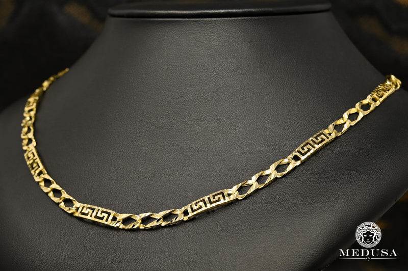 10K Gold Chain | Curb Chain 6mm Gianni M1