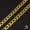 10K Gold Chain | Curb Chain 7.5mm Curb Link 2 Tones