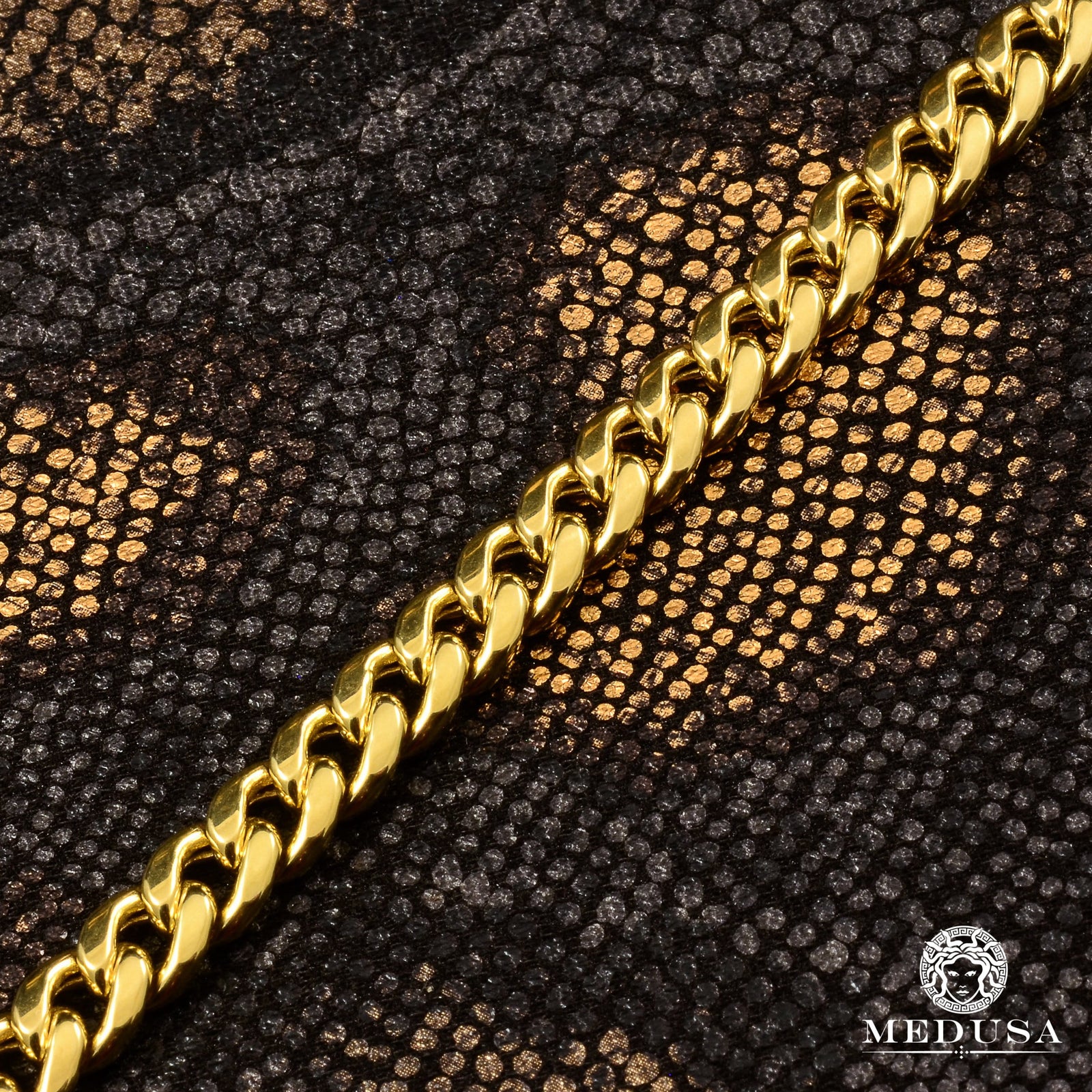 10K Gold Bracelet | Mens Bracelet 7mm Cuban Link Bracelet