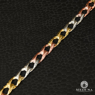 7mm Bracelet Meshy M-ALM - 7.5'' / Or 3 Tons
