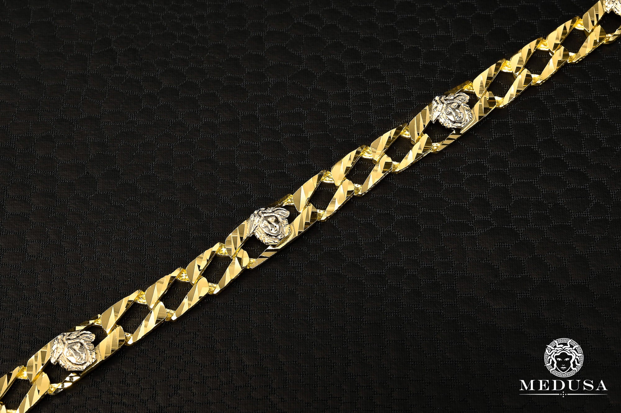 Chaîne en Or 10K | Chaîne Gourmette 7mm Gianni M339