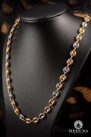 7mm Gucci Puff Link 3 Tons - 20'' / Or 3 Tons