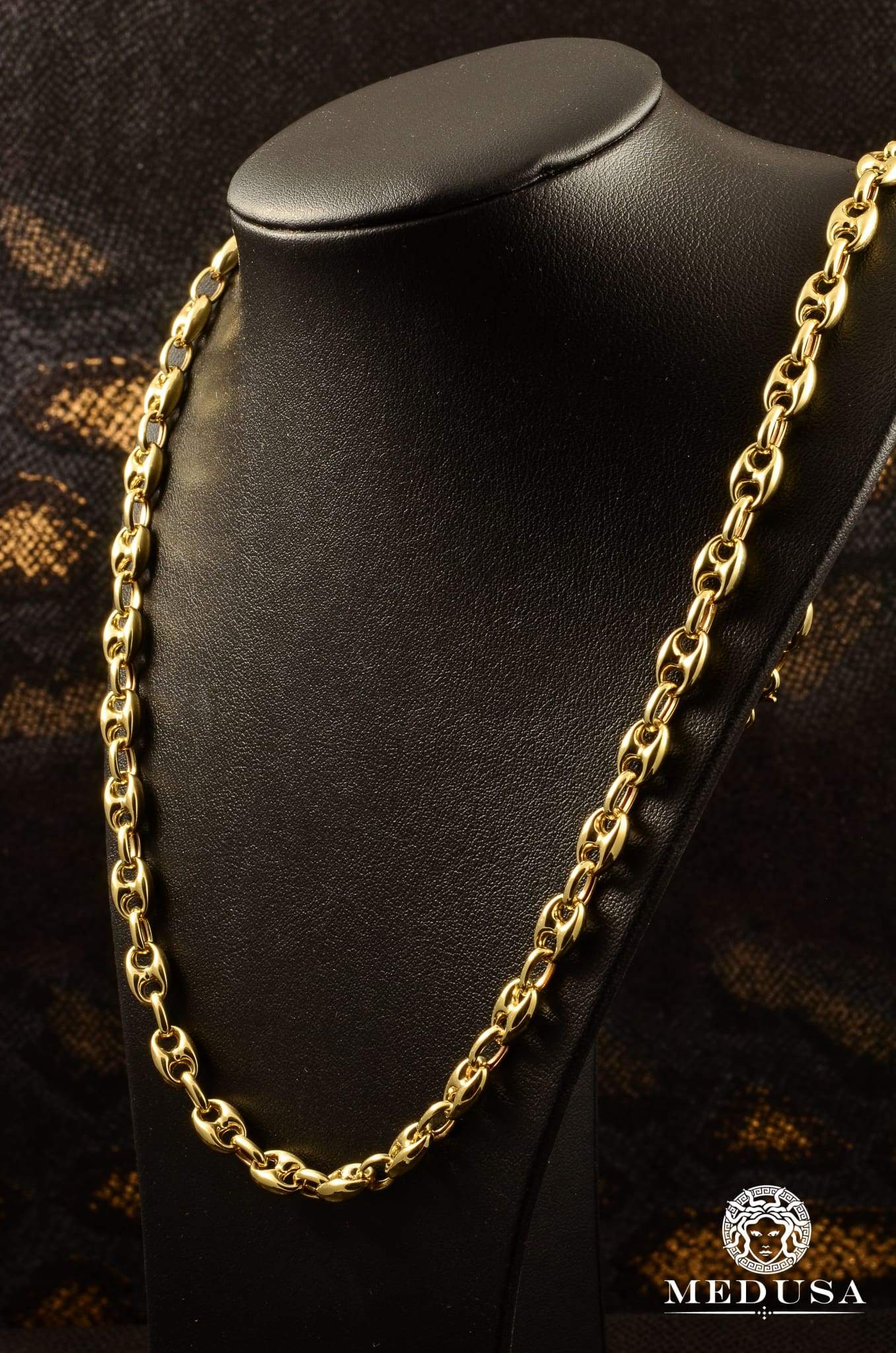 Chaîne en Or 10K | Chaîne 7mm Gucci Puff Link