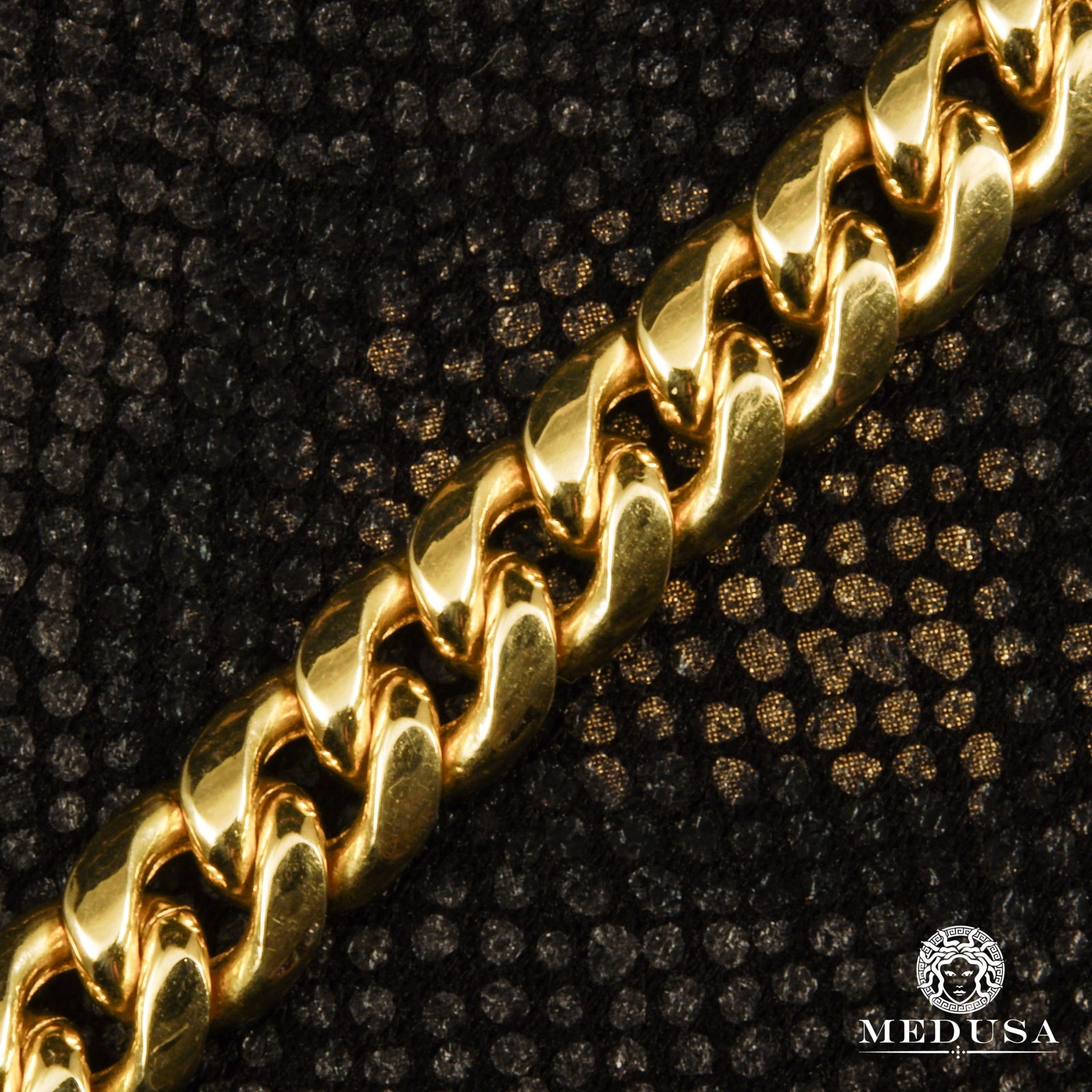 10K Gold Bracelet | Mens Bracelet 8mm Cuban Link Bracelet