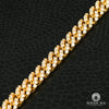 10K Gold Diamond Bracelet | Men&#39;s Bracelet 8mm Cuban Prong Bracelet Iced Out 8.5&#39;&#39; / Diamond / Yellow Gold