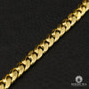 10K Gold Bracelet | Mens Bracelet 8mm Cuban Solid Diamond Lock Bracelet