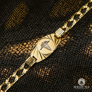 8mm Bracelet Medical MA45 - 8'' / Or Jaune