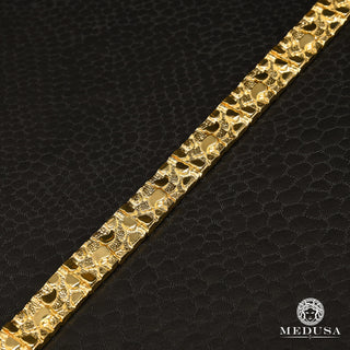 8mm Nugget Bracelet  - 8.5'' / Yellow Gold