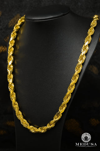 8mm Torsade Solid 585 - 22'' / Or Jaune
