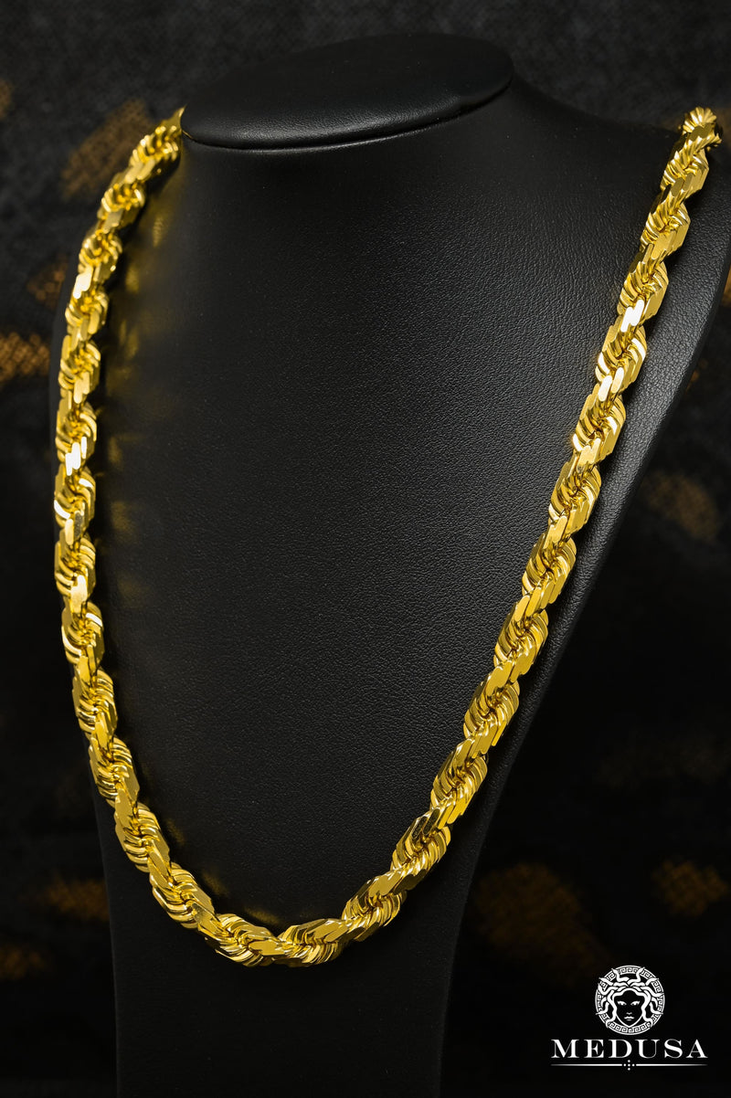 14K Gold Chain | 8mm chain Rope Solid 585