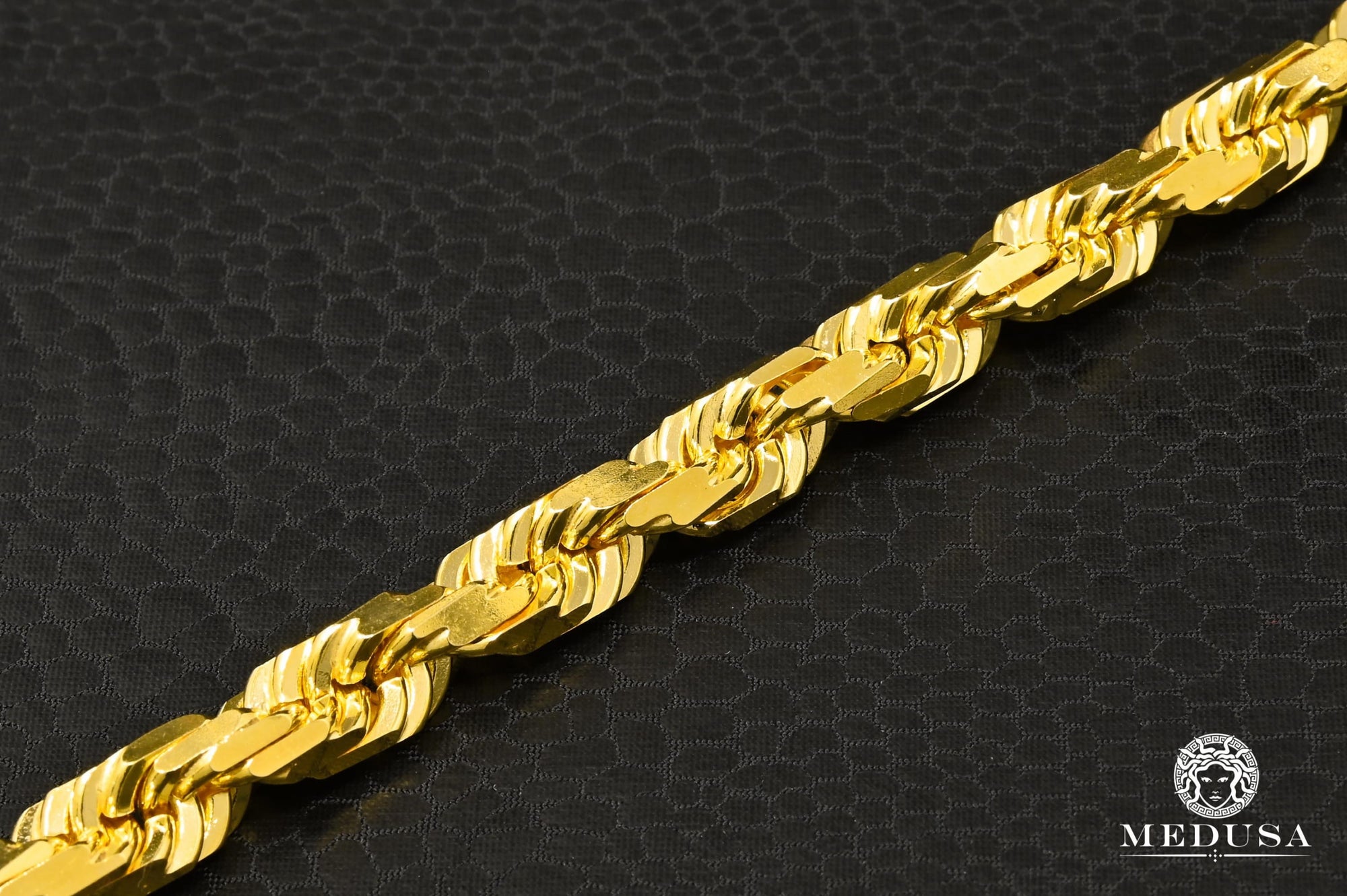 14K Gold Chain | 8mm chain Rope Solid 585
