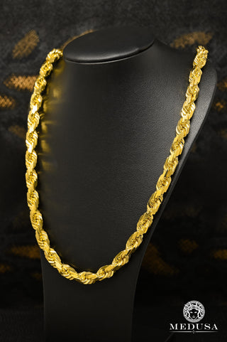 8mm Rope Solid  - 22'' / Yellow Gold