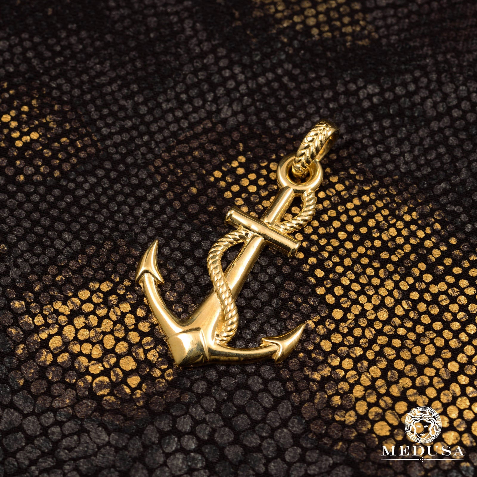 10K Gold Pendant | Divers Anchor X1 Yellow Gold Pendant