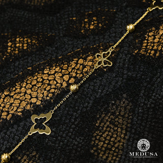 Anklet F12 - Butterfly - Or Jaune