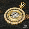 10K Gold Pendant | Medallion Athena F16 41mm / Gold 2 Tones