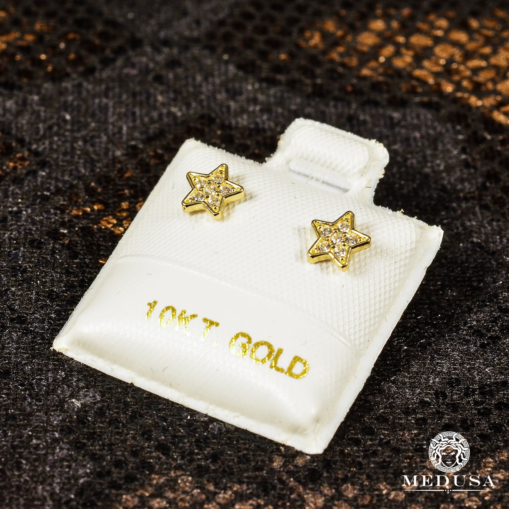 Studs en Or 10K | Boucles d’Oreilles Baby F3 Star / Or Jaune