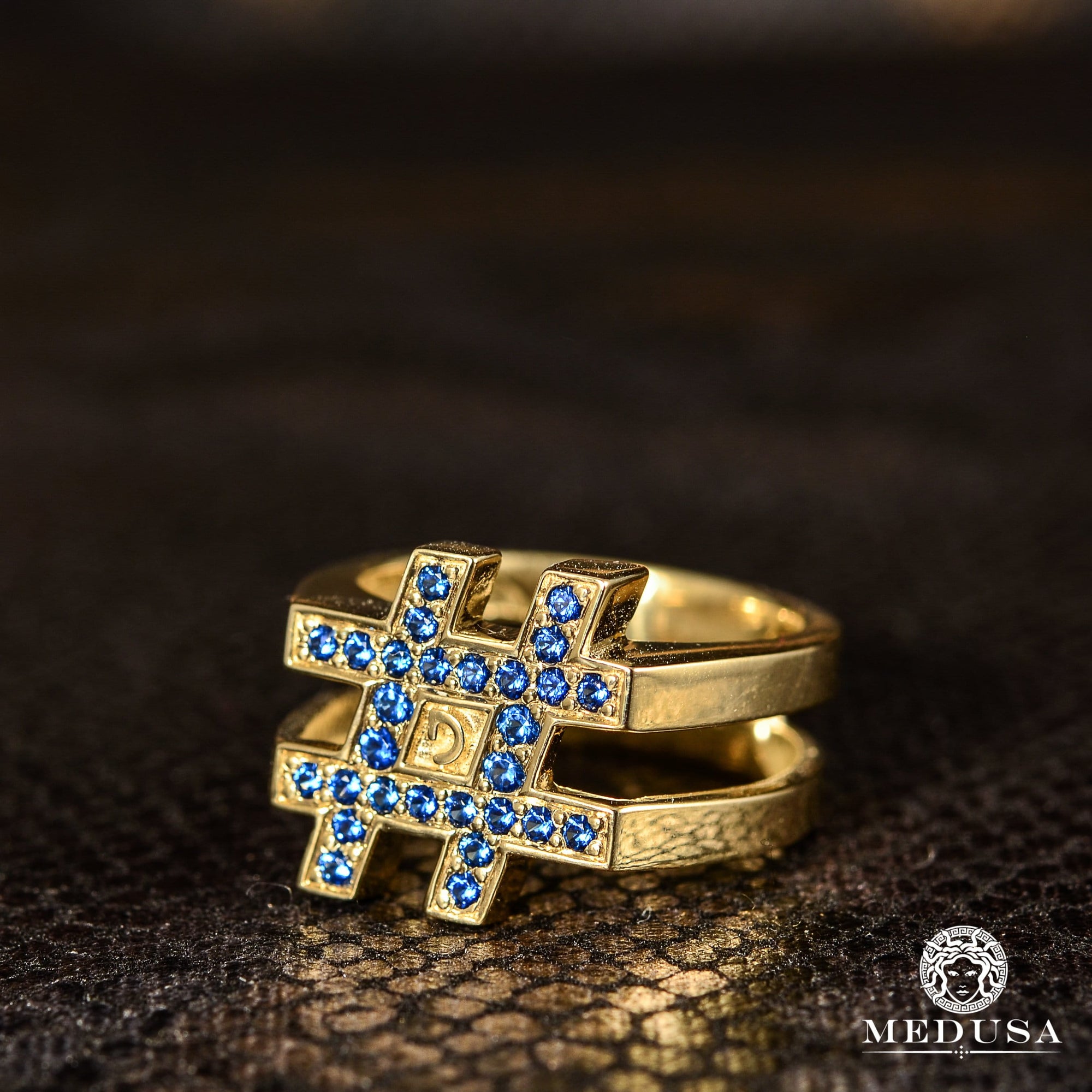 Bague en Or Custom | Bijoux Custom Bague Lettre Hashtag