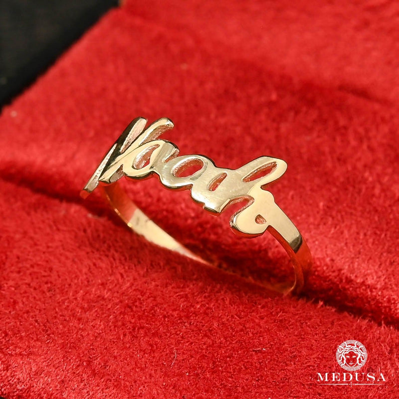 Custom Gold Ring | Custom Jewelry Custom Name Ring Yellow Gold
