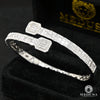 Bracelet à Diamants en Or 14K | Bracelet Homme Bangle D4 - Diamant Or Blanc