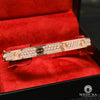 Bracelet Rigide en Or 18K | Femme Bangle D5 - Diamant