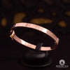 Rigid Bracelet in 14K Gold | Women&#39;s Bracelet Bangle X1 - Love Rose Gold