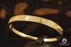 10K Gold Rigid Bracelet | Women&#39;s Bracelet Bangle X2 Yellow Gold