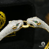 10K Gold Rigid Bracelet | Women&#39;s Bracelet Bangle X9 - Tiger Yellow Gold