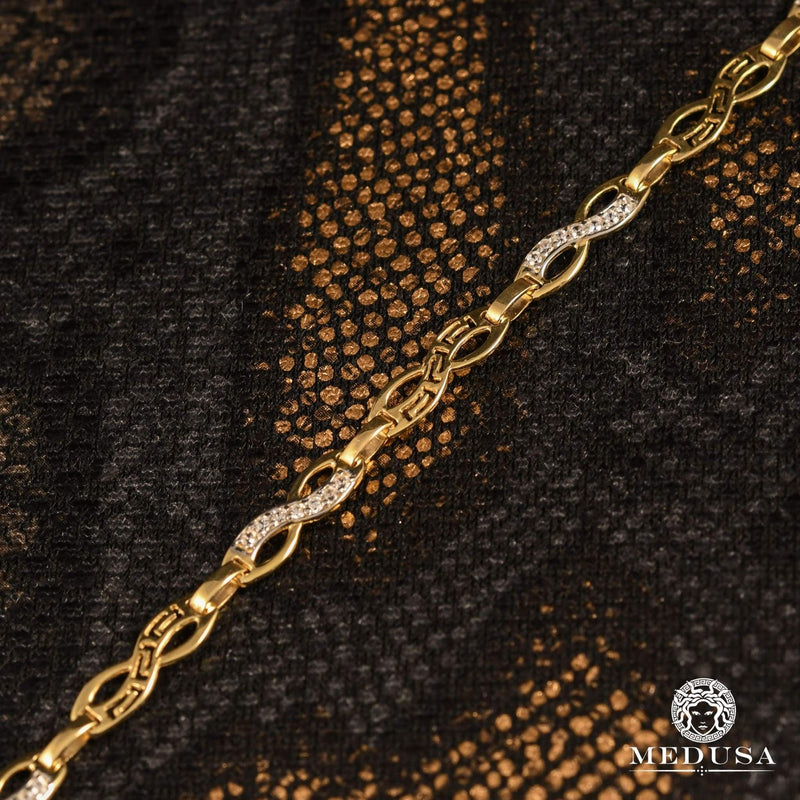 10K Gold Bracelet | Women&#39;s Bracelet Boundless F2 - Infinity Yellow Gold