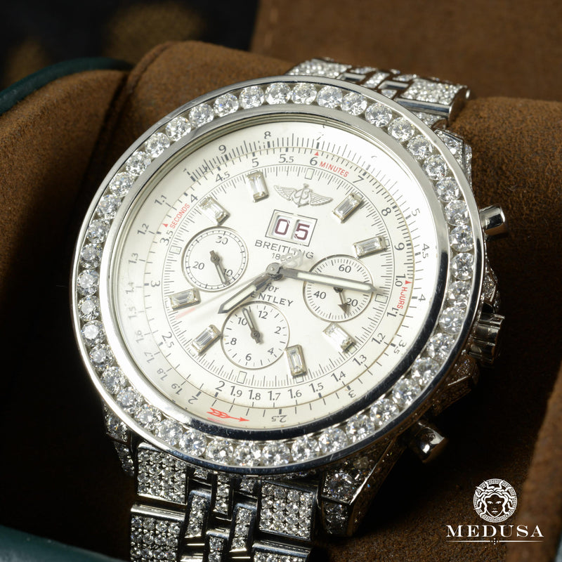 Breitling Watch Breitling for Bentley Iced Out Men's Watch