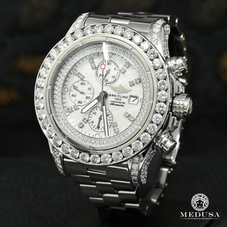 Breitling Super Avenger - Iced ''Mother of Pearl''  - Stainless