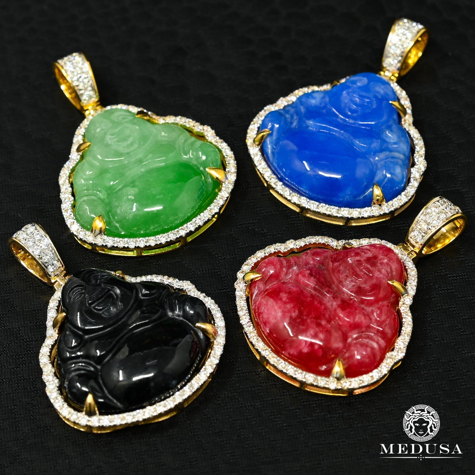 10K Gold Diamond Pendant | Various Buddha D2 Pendant - Diamond