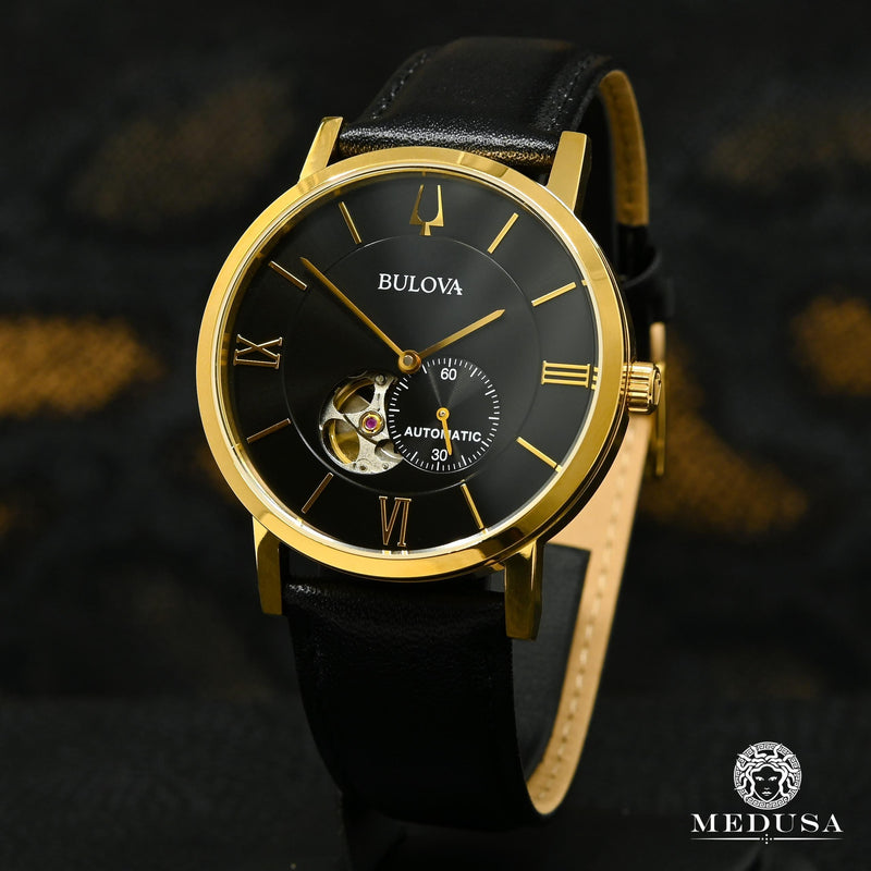 Bulova Watch | Bulova American Clipper Men&#39;s Watch - 97A154 Yellow Gold