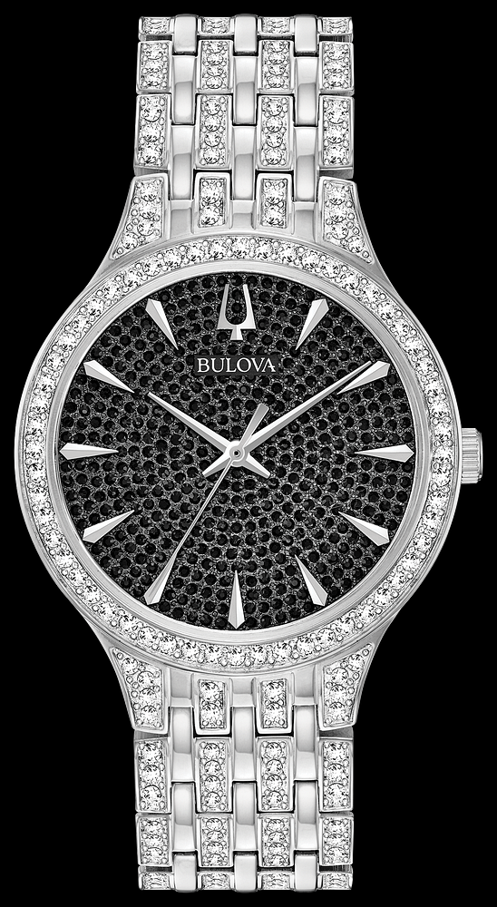 Montre Bulova | Montre Homme Bulova Cristal - 96A227 Swarovski / Stainless