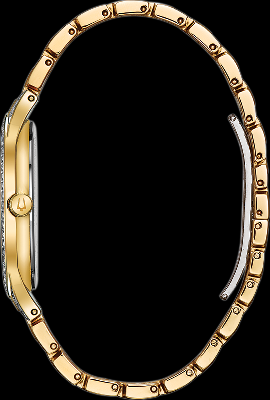 Montre Bulova | Montre Homme Bulova Cristal - 98A229 Swarovski / Or Jaune