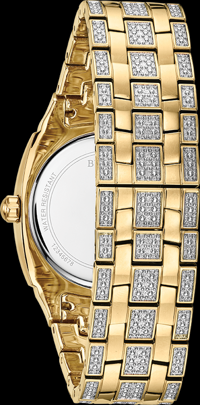 Montre Bulova | Montre Homme Bulova Cristal - 98B323 Swarovski / Or Jaune