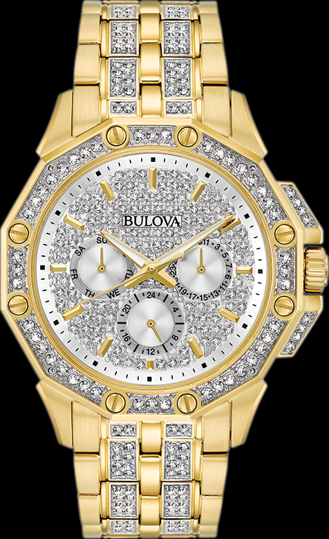 Montre Bulova | Bulova Cristal - 98C126 Montre Homme | Bijoux Medusa