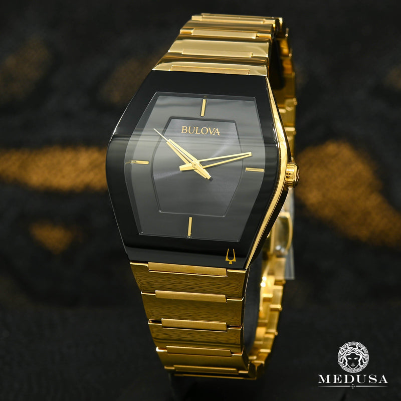 Bulova Watch | Bulova Futuro Men&#39;s Watch - 97A164 Yellow Gold