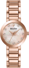 Montre Bulova | Montre Femme Bulova Futuro - 97P132 Or Rose / Diamants