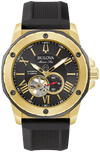 Bulova Watch | Bulova Marine Star Men&#39;s Watch - 98A272 Yellow Gold