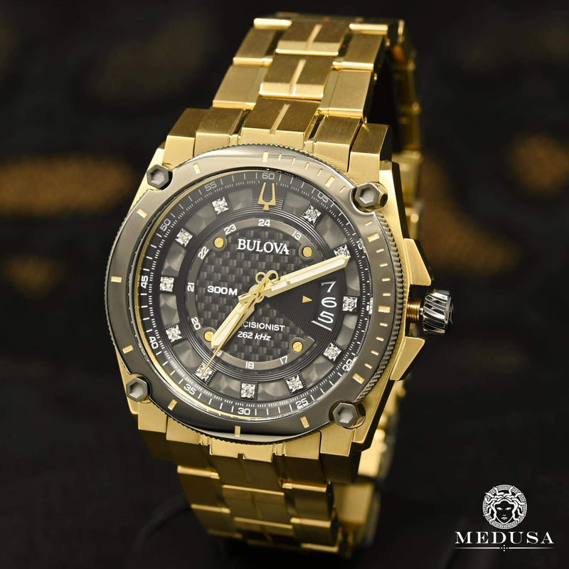 Bulova Watch | Bulova Precisionist Men&#39;s Watch - 98D156 Yellow Gold