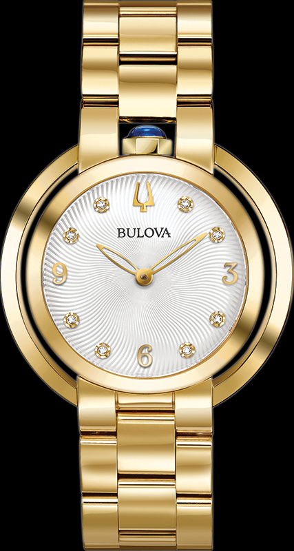 Montre Bulova | Montre Femme Bulova Rubaiyat - 97P125 Diamant / Or Jaune